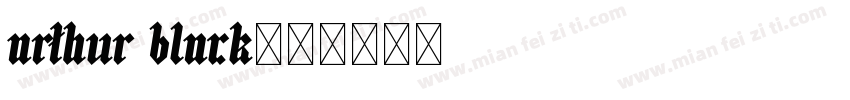 arthur black字体转换